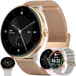1, 43� amoled montre connect�e femme avec appel bluetooth, 5atm etanche smartwatch avec 100 + modes ...