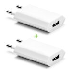 1 + 1 adaptateur universel blanc chargeur prise eu secteur mural 1a iphone 6 plus