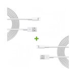 1 + 1 chargeur c�ble 2 m�tre blanc renforc� usb synchronisation data pour iphone 6s
