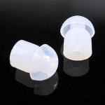 10 pairs soft silicone mushroom eartips for motorola yaesu baofeng walkie talkie with earbuds, in - ear ...