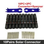 10 paires de connecteurs mâles et femelles pour panneaux solaires, ligne 30a, prise de fil pour awg14 ... 10 paires de connecteurs mâles et femelles pour panneaux solaires, ligne 30a, prise de fil pour awg14 ...