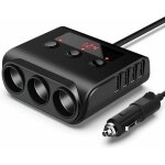 100w / 12v / 24v prise allume - cigare de voiture 3 ports + 4 ports de charge usb, adaptateur chargeur ...