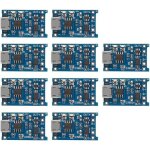 10pcs micro interface d'entr�e usb 5v 1a 18650 module de chargeur de batterie au lithium carte de charge ...