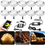 10x bluetooth dimmable blanc chaud spot encastrable exterieur 1. 5w Ø61mm ip67 etanche intelligent spot ...