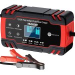12v / 24v 8a car battery charger, smart motorcycle battery charger with repair function, auto charge ...