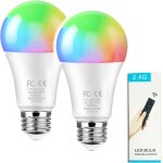 12w a60 ampoule intelligente avec une tlcommande 2. 4ghz, rgbcw changement de couleur ampoule led, ...