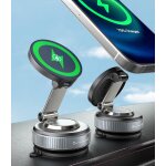 15w charge rapide magn�tique support telephone voiture induction, ventouse elastique am�lior�e pour aspiration ...