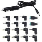 17pcs cordons d'alimentation pour chargeur de voiture dc 12v 2a 24w 5. 5x2. 1mm vers allume - cigare ...