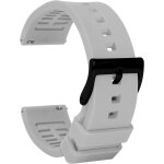 18mm bracelet montre silicone - noir d�gagement rapide intelligente bracelets pour homme femme - souple ...