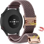 18mm nylon bracelet compatible avec garmin / fossil / huawei montre bracelet magntique a dclenchement ...
