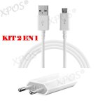 2 en 1 câble data micro usb + chargeur prise secteur mural pour samsung galaxy s6 edge en blanc newcâ® ... 2 en 1 câble data micro usb + chargeur prise secteur mural pour samsung galaxy s6 edge en blanc newcâ® ...