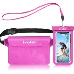 2 en 1 kit etanche sac avec pochette t�l�phone, etui imperm�able a ceinture avec housse pour camping ...