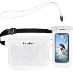 2 en 1 kit sac avec pochette etanche tlphone, etui impermable a ceinture avec housse etanche smartphones ...