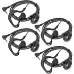 2. 5mm g - shape earphone with mic 1 pin headset walkie talkie compatible for motorola tlkr t60 t61 t62 ...