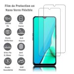 2 films protection d'cran en verre nano flxible pour htc wildfire e star 6. 52 , duret 9h inrayable ...