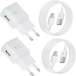 2 - pack chargeur type c charge rapide pour samsung galaxy a16 a13 a14 a15 a20 a23 a25 a33 a35 a40 a50 ...