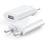(2 pack) pr usb, embout chargeur usb secteur 5v 1a, adaptateur secteur usb compatible avec iphone, ipad, ...