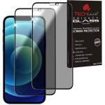 [2 pack] techgear protection anti espion iphone 12, iphone 12 pro - privacy 3d protecteur ecran complet ...