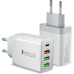 2 pack usb c charger, 40w 4 port quick charger socket usb c, multiple sector pd + qc 3. 1a type c adapter ... 2 pack usb c charger, 40w 4 port quick charger socket usb c, multiple sector pd + qc 3. 1a type c adapter ...