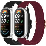 2 pi�ces bracelets compatible avec xiaomi mi band 10 9 8 bracelet de remplacement en nylon pour miband ...