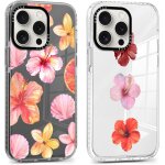 2 pi�ces coque pour iphone 16 pro 6, 3'', etui de protection avec aesthetic design fleur hibiscus motif, ...
