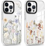 2 pices coque pour iphone 16 pro 6, 3 , transparente etui avec aesthetic motif fleur, mince tpu bumper ...