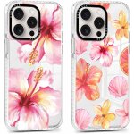 2 pices coque pour iphone 16 pro, etui de protection avec aesthetic design fleur hibiscus motif, tpu ...