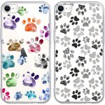 2 pices coque pour iphone 16e / se 4 / se 2025 6, 1 , souple transparente silicone tpu etui avec mignon ...