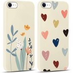 2 pi�ces coque pour iphone 8 / 7 / se 2020 / se 2022 4, 7 , ultra fine souple silicone tpu avec motif ...