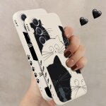2 pi�ces coque pour samsung galaxy a13 4g 6, 6 , etui avec chat poisson mignon motif antichoc amusante ...