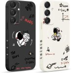 2 pièces coque pour samsung galaxy a16 5g 6, 7 , etui avec motif astronaute mignon formule et peint dessin ... 2 pièces coque pour samsung galaxy a16 5g 6, 7 , etui avec motif astronaute mignon formule et peint dessin ...