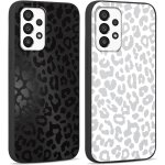 2 pices coque pour samsung galaxy a23 5g 6, 6  motif de lmprim lopard etui, noir aesthetic design ...