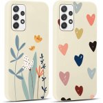 2 pices coque pour samsung galaxy a52 4g / a52 5g / a52s 5g 6, 5 , ultra fine souple silicone tpu avec ...