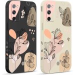 2 pices coque pour samsung galaxy s20 fe 5g 6, 5 , etui avec amusante fleur feuilles latral mignon ...