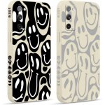 2 pices coque pour samsung galaxy s20 fe 5g 6, 5 , etui avec souriant dform visage amusante peint ...