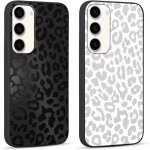 2 pi�ces coque pour samsung galaxy s24 + 5g 6, 7  motif de lmprim� l�opard etui, noir aesthetic design ...