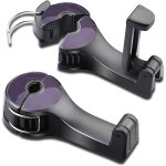 2 pi�ces crochet de dossier de si�ge de voiture, 2 en 1 avec support de t�l�phone, crochets de voiture ...