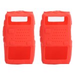 2 pices mini talkie - walkie silicone housse de protection souple protecteur de radio bidirectionnelle ...