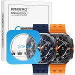 2 piece tempered glass for samsung galaxy watch ultra 47mm (2025) / (2024) with mounting frame, [bubble ...