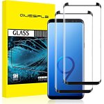 [2 pieces] tempered glass screen protector for samsung galaxy s9, high quality 3d curved full coverage, ...