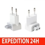 2 pin fiche de secteur connecteur ue pour iphone ipod ipad mac chargeur adaptate