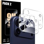 2 x protection caméra verre trempé pour iphone 17 pro, antichoc anti - rayures rigide - efconnection 2 x protection caméra verre trempé pour iphone 17 pro, antichoc anti - rayures rigide - efconnection