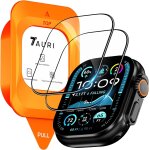 2 x screen protectors for apple watch ultra / ultra 2 49 mm - 9h tempered glass, automatic dusting, [original ...