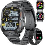 2025 militaire montre connecte hommes avec fonction tlphone, ecran amoled 1, 95  hommes, etanchit ...