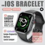 2025 nouveau pour huawei xiaomi montre intelligente hommes femmes 1. 85 pouces hd amoled plein ecran ...