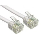 20m cble plat pour tlphone et internet haut dbit, 20 m fil pour modem vers prise rj11 ou microfiltre, ...