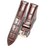 20mm bracelet de montre en cuir crocodile v�ritable remplacement montre bracelet a d�gagement rapide ...