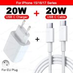 20w usb c chargeur pour apple type c chargeur pd charge rapide câble pour iphone 17 16 15 pro max téléphone ... 20w usb c chargeur pour apple type c chargeur pd charge rapide câble pour iphone 17 16 15 pro max téléphone ...