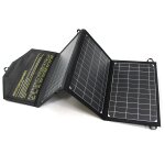 21w chargeur solaire pliable - 3 panneaux - etanche - avec deux ports usb - pour camping, iphone, ipad, ...