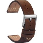 22mm montre bracelets cuir - remplacement bracelets de montre d�gagement rapide noir doux sport pour ...